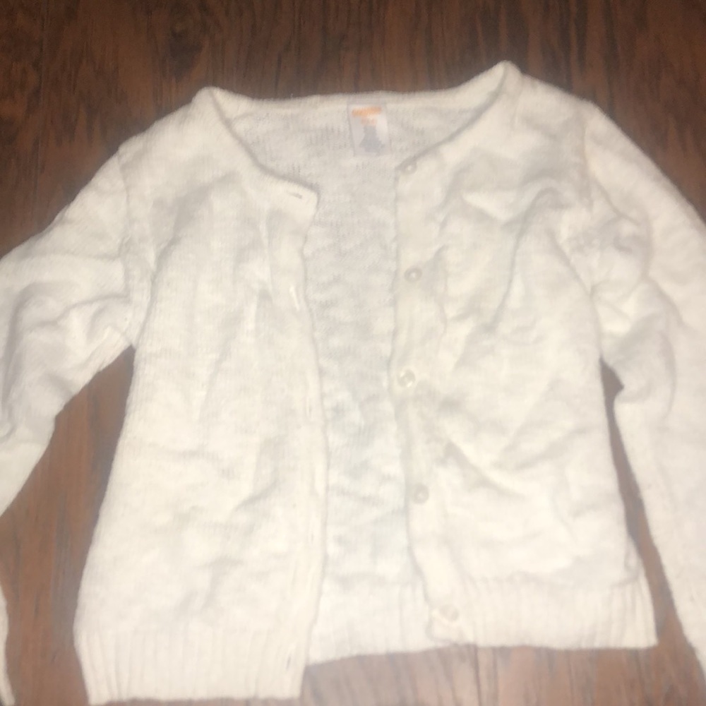 White kids sweater my kids loved it for holidays,church and events